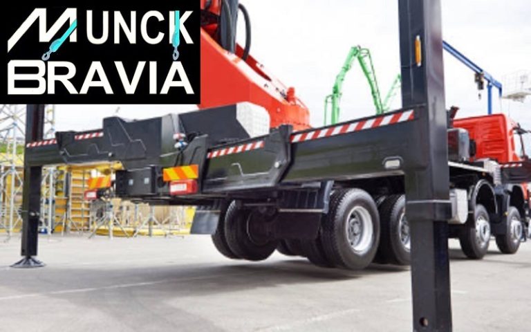 Munck para elevação e movimentação de cargas.